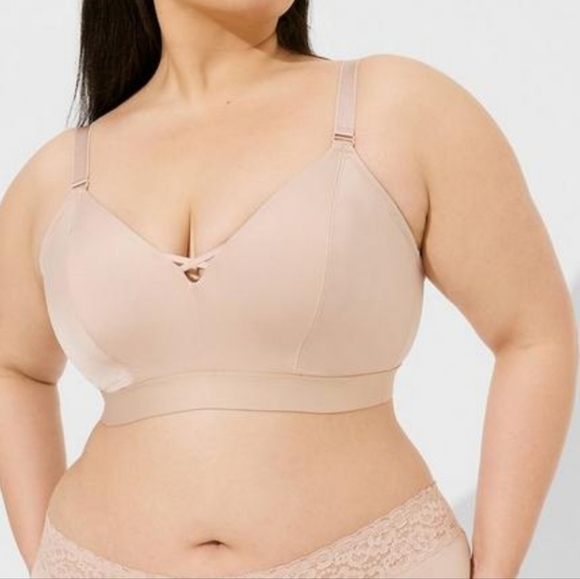 Torrid Buxy Wireless Rose Dust Bralette Full Support Comfort Intimates 4-D/DD - Picture 1 of 10